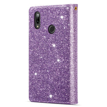 Load image into Gallery viewer, Multi-card Slots Starry Sky Laser Carving Glitter Zipper Horizontal Flip Leather Case with Holder &amp; Wallet &amp; Lanyard, For Samsung Galaxy A20e /  A10e, For Samsung Galaxy A40, For Samsung Galaxy M40 / A60, For Samsung Galaxy A6 (2018)                   ...