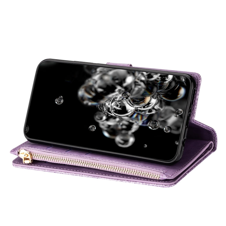 Multi-card Slots Starry Sky Laser Carving Glitter Zipper Horizontal Flip Leather Case with Holder & Wallet & Lanyard, For Samsung Galaxy A20e /  A10e, For Samsung Galaxy A40, For Samsung Galaxy M40 / A60, For Samsung Galaxy A6 (2018)                   ...