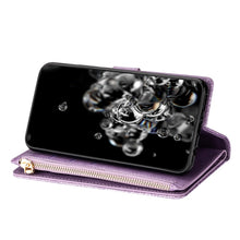 Load image into Gallery viewer, Multi-card Slots Starry Sky Laser Carving Glitter Zipper Horizontal Flip Leather Case with Holder &amp; Wallet &amp; Lanyard, For Samsung Galaxy A20e /  A10e, For Samsung Galaxy A40, For Samsung Galaxy M40 / A60, For Samsung Galaxy A6 (2018)                   ...