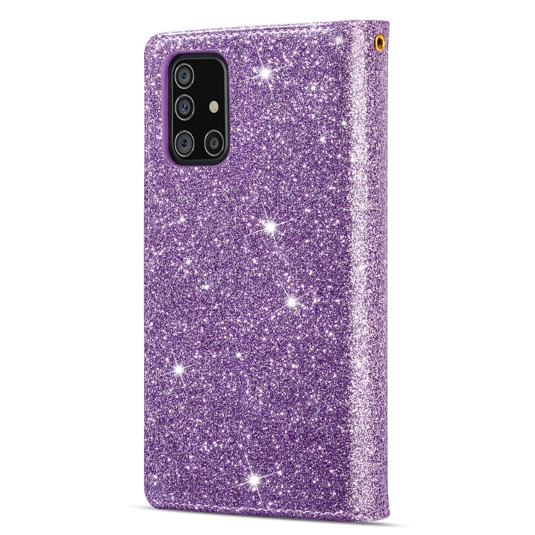 Multi-card Slots Starry Sky Laser Carving Glitter Zipper Horizontal Flip Leather Case with Holder & Wallet & Lanyard, For Samsung Galaxy A51, For Samsung Galaxy A81 / Note 10 Lite / M60s, For Samsung Galaxy A91 / S10 Lite / M80s                        ...