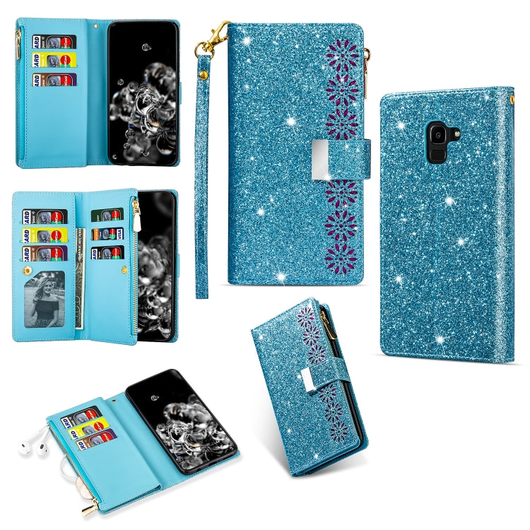 Multi-card Slots Starry Sky Laser Carving Glitter Zipper Horizontal Flip Leather Case with Holder & Wallet & Lanyard, For Samsung Galaxy A51, For Samsung Galaxy A81 / Note 10 Lite / M60s, For Samsung Galaxy A91 / S10 Lite / M80s                        ...