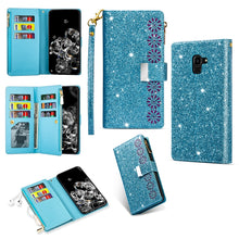 Load image into Gallery viewer, Multi-card Slots Starry Sky Laser Carving Glitter Zipper Horizontal Flip Leather Case with Holder &amp; Wallet &amp; Lanyard, For Samsung Galaxy A51, For Samsung Galaxy A81 / Note 10 Lite / M60s, For Samsung Galaxy A91 / S10 Lite / M80s                        ...
