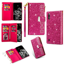Load image into Gallery viewer, Multi-card Slots Starry Sky Laser Carving Glitter Zipper Horizontal Flip Leather Case with Holder &amp; Wallet &amp; Lanyard, For Samsung Galaxy A51, For Samsung Galaxy A81 / Note 10 Lite / M60s, For Samsung Galaxy A91 / S10 Lite / M80s                        ...