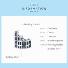 Load image into Gallery viewer, S925 Sterling Silver Colosseum Beads DIY Bracelet Necklace Accessories