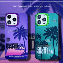 Load image into Gallery viewer, Creative Oil Painting Colorful Sunset Scenery TPU + PC Shockproof Phone Case, For iPhone 11