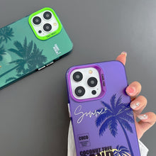 Load image into Gallery viewer, Creative Oil Painting Colorful Sunset Scenery TPU + PC Shockproof Phone Case, For iPhone 11