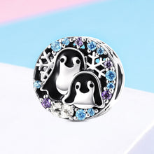 Load image into Gallery viewer, S925 Sterling Silver Penguin House Bracelet Accessories With Diamond Beads