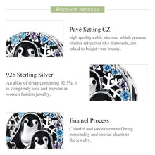 Load image into Gallery viewer, S925 Sterling Silver Penguin House Bracelet Accessories With Diamond Beads