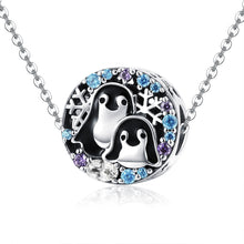 Load image into Gallery viewer, S925 Sterling Silver Penguin House Bracelet Accessories With Diamond Beads