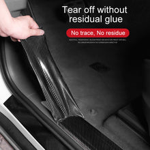 Load image into Gallery viewer, Universal Car Carbon Fiber Door Anti-collision Strip Protection Guards Trims Stickers Tape, 3cm x 3m, 3cm x 5m, 3cm x 10m, 5cm x 3m, 5cm x 5m, 5cm x 10m, 7cm x 3m, 7cm x 5m, 7cm x 10m, 10cm x 3m, 10cm x 5m, 10cm x 10m