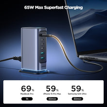 Load image into Gallery viewer, JOYROOM JR-TCM02 6 in 1 65W GaN 4 USB-C &amp; 2 USB-A Multi-port Charger, EU Plug, UK Plug