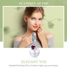 Load image into Gallery viewer, S925 Sterling Silver Pearl Heart Pendant DIY Bracelet Necklace Accessories