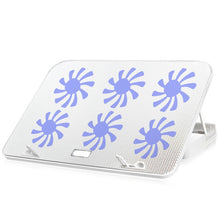 Load image into Gallery viewer, ICE COOREL Notebook Computer Base Speed Control Silent Six-fan Cooling Holder Cooling Rack, Style: Premium Edition, Style: Premium Edition(Lvory), Style: Premium Edition(Dazzling Red), Style: Premium Edition(Black Gold)                                 ...
