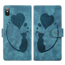 Load image into Gallery viewer, Pen Heart Cat Embossed Leather Phone Case, For iPhone X / XS, For iPhone XR, For iPhone XS Max, For iPhone 7 Plus / 8 Plus