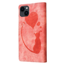 Load image into Gallery viewer, Pen Heart Cat Embossed Leather Phone Case, For iPhone 13 mini, For iPhone 12, For iPhone 12 Pro Max, For iPhone 12 Pro, For iPhone 12 mini, For iPhone 11 Pro Max, For iPhone 11, For iPhone 11 Pro