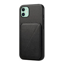 Load image into Gallery viewer, D04 Calf Texture Dual Card Slot Holder Phone Case, For iPhone 11, For iPhone 11 Pro, For iPhone X / XS, For iPhone XR, For iPhone XS Max, For iPhone 7 Plus / 8 Plus