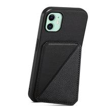 Load image into Gallery viewer, D04 Calf Texture Dual Card Slot Holder Phone Case, For iPhone 11, For iPhone 11 Pro, For iPhone X / XS, For iPhone XR, For iPhone XS Max, For iPhone 7 Plus / 8 Plus