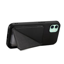 Load image into Gallery viewer, D04 Calf Texture Dual Card Slot Holder Phone Case, For iPhone 11, For iPhone 11 Pro, For iPhone X / XS, For iPhone XR, For iPhone XS Max, For iPhone 7 Plus / 8 Plus