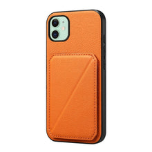 Load image into Gallery viewer, D04 Calf Texture Dual Card Slot Holder Phone Case, For iPhone 11, For iPhone 11 Pro, For iPhone X / XS, For iPhone XR, For iPhone XS Max, For iPhone 7 Plus / 8 Plus