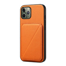 Load image into Gallery viewer, D04 Calf Texture Dual Card Slot Holder Phone Case, For iPhone 11, For iPhone 11 Pro, For iPhone X / XS, For iPhone XR, For iPhone XS Max, For iPhone 7 Plus / 8 Plus