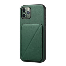 Load image into Gallery viewer, D04 Calf Texture Dual Card Slot Holder Phone Case, For iPhone 11, For iPhone 11 Pro, For iPhone X / XS, For iPhone XR, For iPhone XS Max, For iPhone 7 Plus / 8 Plus