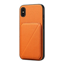 Load image into Gallery viewer, D04 Calf Texture Dual Card Slot Holder Phone Case, For iPhone 11, For iPhone 11 Pro, For iPhone X / XS, For iPhone XR, For iPhone XS Max, For iPhone 7 Plus / 8 Plus