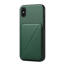 Load image into Gallery viewer, D04 Calf Texture Dual Card Slot Holder Phone Case, For iPhone 11, For iPhone 11 Pro, For iPhone X / XS, For iPhone XR, For iPhone XS Max, For iPhone 7 Plus / 8 Plus