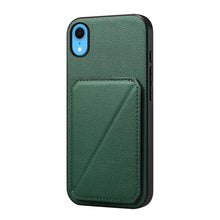 Load image into Gallery viewer, D04 Calf Texture Dual Card Slot Holder Phone Case, For iPhone 11, For iPhone 11 Pro, For iPhone X / XS, For iPhone XR, For iPhone XS Max, For iPhone 7 Plus / 8 Plus