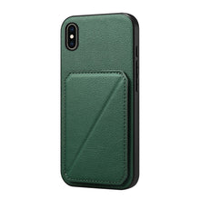 Load image into Gallery viewer, D04 Calf Texture Dual Card Slot Holder Phone Case, For iPhone 11, For iPhone 11 Pro, For iPhone X / XS, For iPhone XR, For iPhone XS Max, For iPhone 7 Plus / 8 Plus