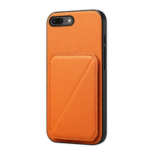 Load image into Gallery viewer, D04 Calf Texture Dual Card Slot Holder Phone Case, For iPhone 11, For iPhone 11 Pro, For iPhone X / XS, For iPhone XR, For iPhone XS Max, For iPhone 7 Plus / 8 Plus