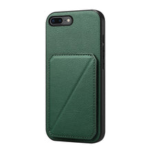 Load image into Gallery viewer, D04 Calf Texture Dual Card Slot Holder Phone Case, For iPhone 11, For iPhone 11 Pro, For iPhone X / XS, For iPhone XR, For iPhone XS Max, For iPhone 7 Plus / 8 Plus