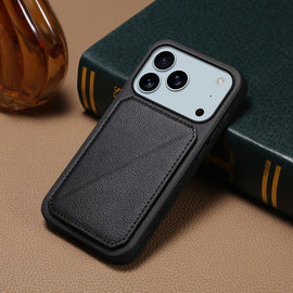 D04 Calf Texture Dual Card Slot Holder Phone Case, For iPhone 17 Pro Max, For iPhone 17 Pro, For iPhone 17, For iPhone Air, For iPhone 7 / 8 / SE 2022, For iPhone 16 Pro Max, For iPhone 16 Pro, For iPhone 16 Plus, For iPhone 16, For iPhone 15 Pro Max  ...