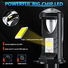 Load image into Gallery viewer, N4 1 Pair H4 Car mini Bifocal LED Lens Headlight, N4