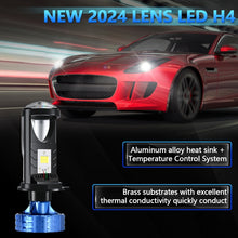 Load image into Gallery viewer, N4 1 Pair H4 Car mini Bifocal LED Lens Headlight, N4