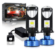 Load image into Gallery viewer, N4 1 Pair H4 Car mini Bifocal LED Lens Headlight, N4