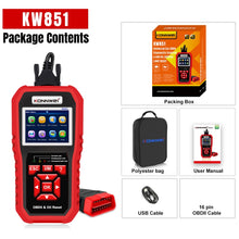 Load image into Gallery viewer, KONNWEI KW851 2 in 1 Car OBDll Scanner Diagnostic Tool Oil Service Light Reset, KW851
