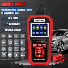 Load image into Gallery viewer, KONNWEI KW851 2 in 1 Car OBDll Scanner Diagnostic Tool Oil Service Light Reset, KW851