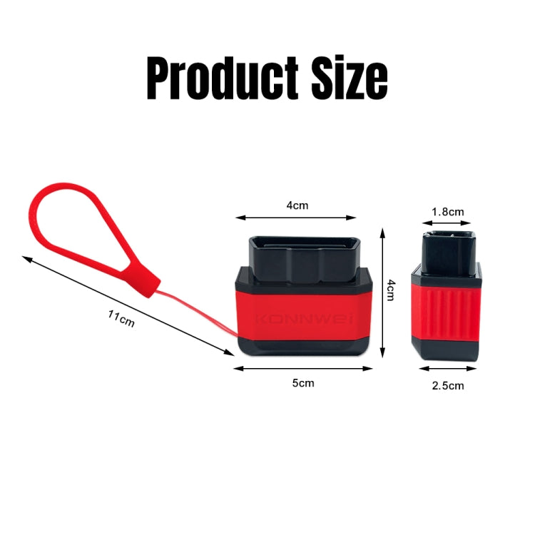 KONNWEI KW905 Bluetooth 5.0 Car OBD2 Scanner Support Android & iOS, KW905
