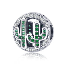 Load image into Gallery viewer, S925 Sterling Silver Pendant Vigor Cactus Beads DIY Bracelet Necklace Accessories