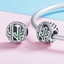 Load image into Gallery viewer, S925 Sterling Silver Pendant Vigor Cactus Beads DIY Bracelet Necklace Accessories