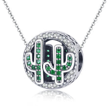 Load image into Gallery viewer, S925 Sterling Silver Pendant Vigor Cactus Beads DIY Bracelet Necklace Accessories