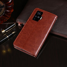Load image into Gallery viewer, idewei Crazy Horse Texture Horizontal Flip Leather Case with Holder &amp; Card Slots &amp; Wallet, For Vivo X50 Pro, For ZTE Blade V 2020