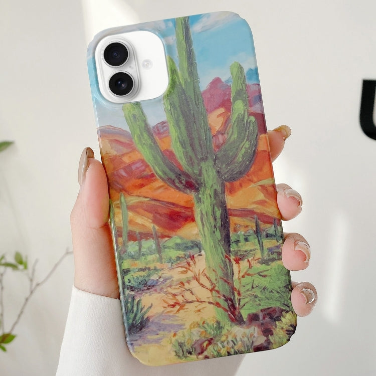 Varnishing Water Stick PC Phone Case, For iPhone 16 Pro Max, For iPhone 16 Pro, For iPhone 16 Plus, For iPhone 16, For iPhone 15 Pro Max, For iPhone 15 Pro