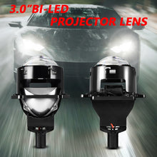 Load image into Gallery viewer, T01 1 Pair 3 inch Car Bifocal LED Lens Headlight, Left Driving, T01