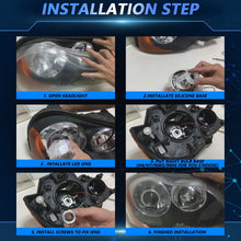 Load image into Gallery viewer, T02 1 Pair 2.5 inch Car Bifocal LED Lens Headlight, Left Driving, T02