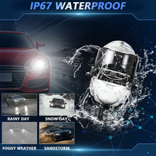 Load image into Gallery viewer, T02 1 Pair 2.5 inch Car Bifocal LED Lens Headlight, Left Driving, T02