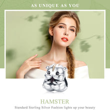 Load image into Gallery viewer, S925 Sterling Silver Little Hamster Beads DIY Bracelet Necklace Accessories
