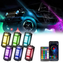 Load image into Gallery viewer, G6 RGB Colorful Car Chassis Light LED Music Atmosphere Light With 24-Button Remote Control, 8 in 1, 6 in 1, 4 in 1