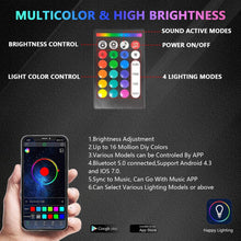 Load image into Gallery viewer, G6 RGB Colorful Car Chassis Light LED Music Atmosphere Light With 24-Button Remote Control, 8 in 1, 6 in 1, 4 in 1