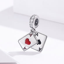 Load image into Gallery viewer, S925 Sterling Silver Red Heart A Pendant DIY Bracelet Necklace Accessories